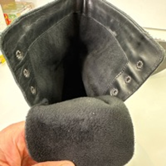 Fabianelli Women's Black Leather studded lace up ankle boots size 39 - Picture 9 of 10